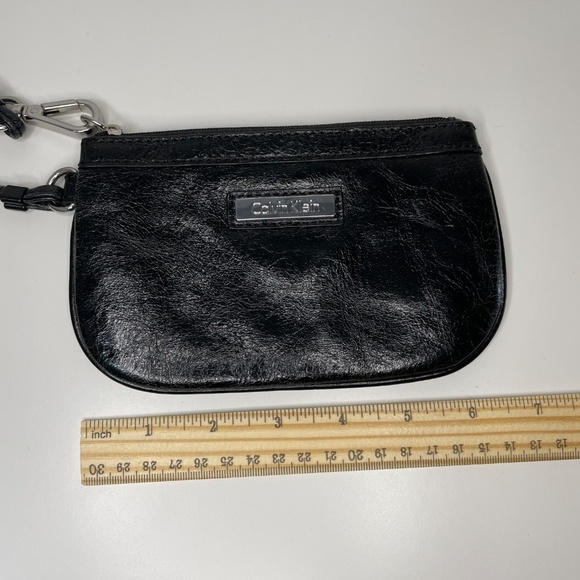 Calvin Klein Black Leather Wristlet - Picture 6 of 8